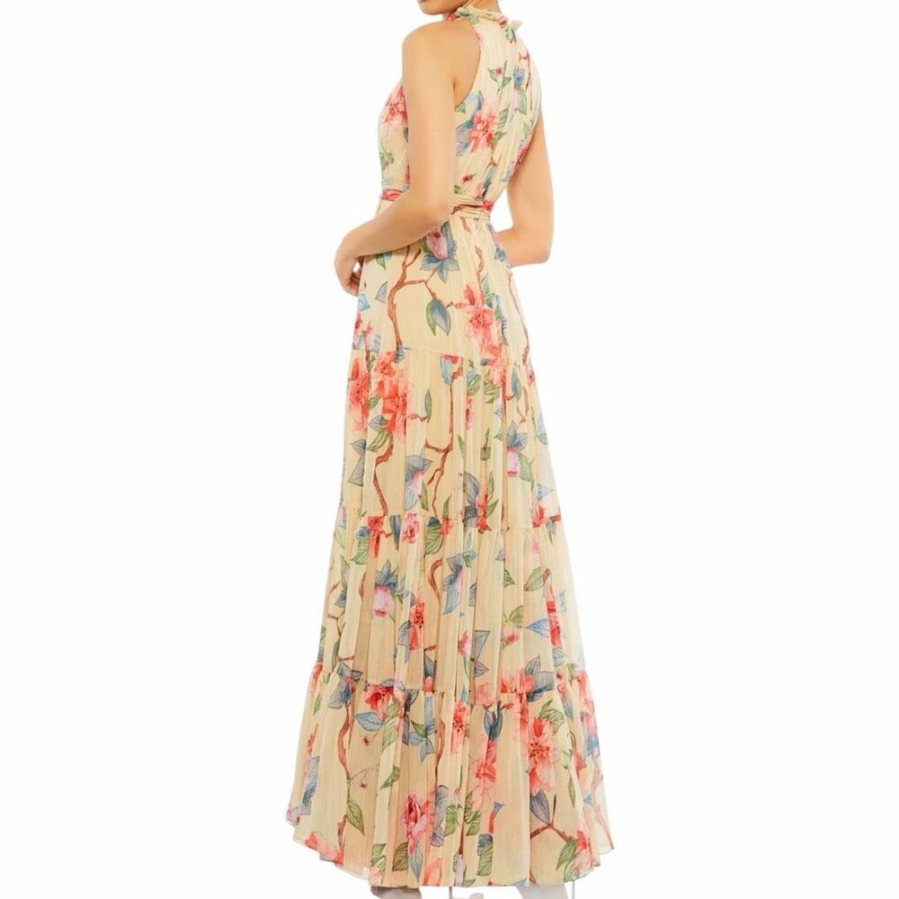 NEW Mac Duggal Ieena 70203 Floral Halter Maxi Gown Size 2 - Picture 14 of 14